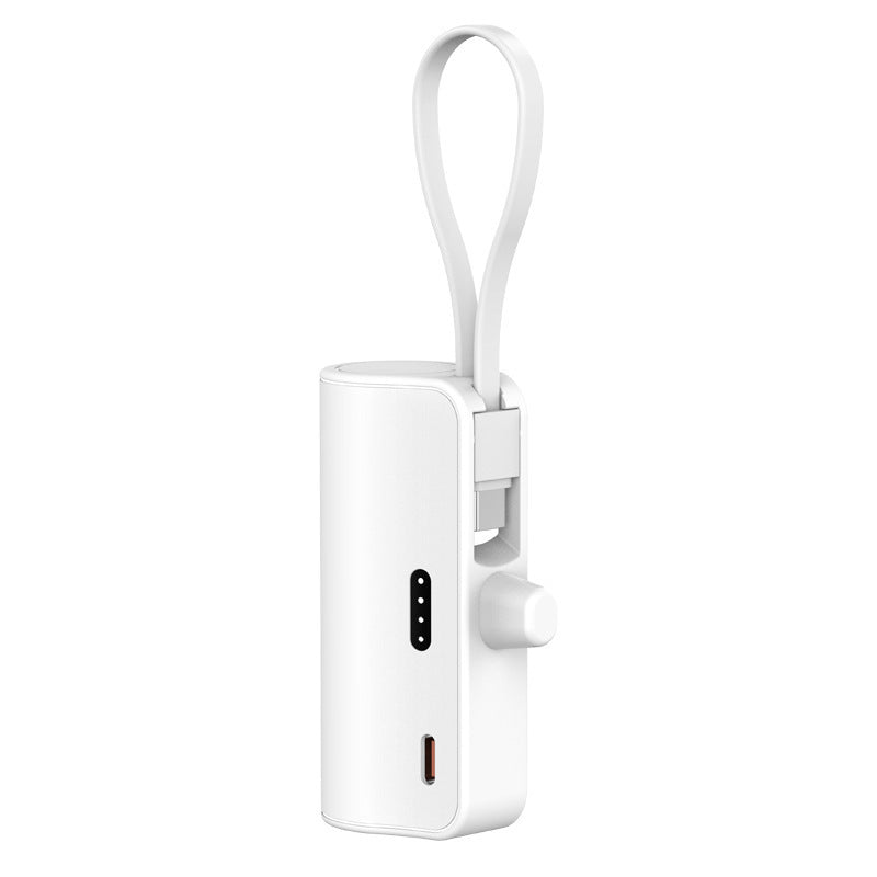 Tragbare Powerbank mit integriertem Ladekabel und kompaktem Design Brehn