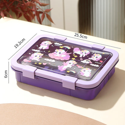Verspielt Einhorn-Themen Bento Lunchbox