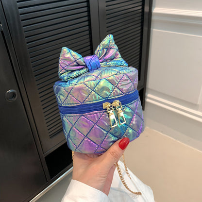 Gepolsterte Mini-Handtasche mit Schleifendetail