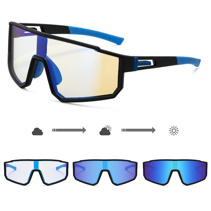 Unisex Sportliche Performance-Sonnenbrille mit intelligentem Lichtwechsel Brehn