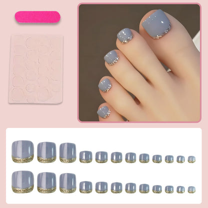 Kunstnagelset mit elegantem Glitzerverlauf Brehn