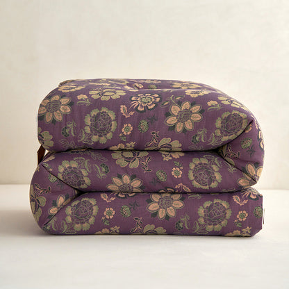 Florales Baumwollbettdecke Duvet-Einsatz mit hypoallergenem, leichtem Füllmaterial