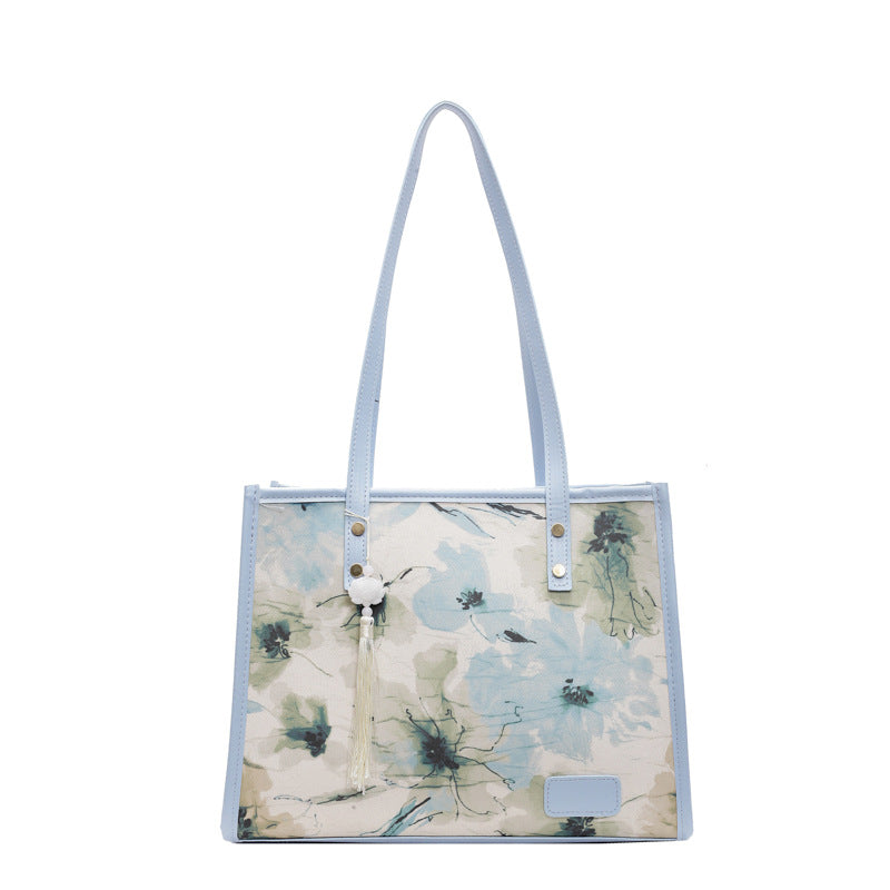 Elegante Blumenmuster-Handtasche