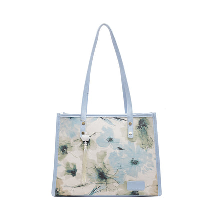 Elegante Blumenmuster-Handtasche
