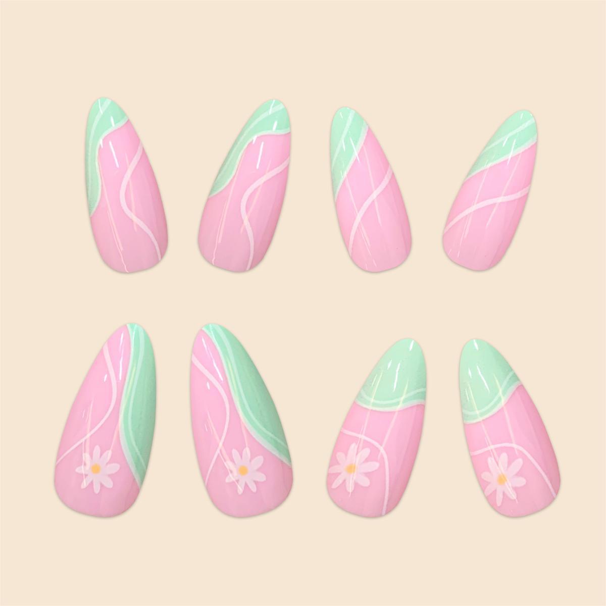 Künstlerisches Stiletto-Nagelkunst-Design