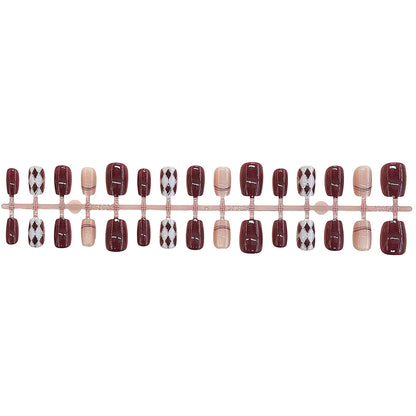 Künstlerisches Press-On Nagelset Brehn