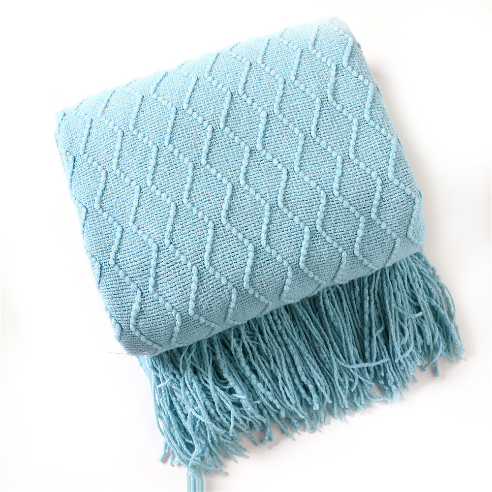 Gemütliche Strickdecke Brehn