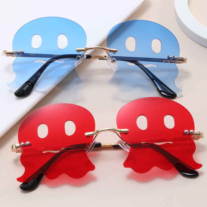 Damen verspielte Sonnenbrille mit lustigem Geisterdesign Brehn