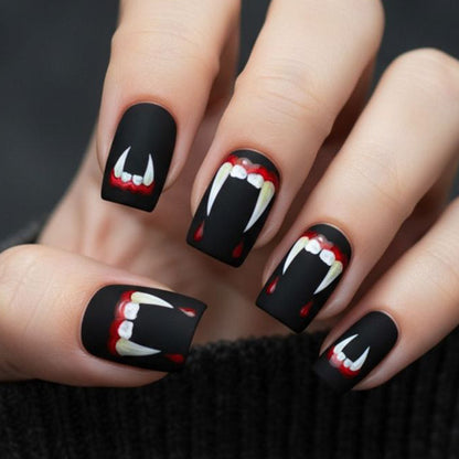 Vampir-Themen Acryl Nagelkunst Set Brehn