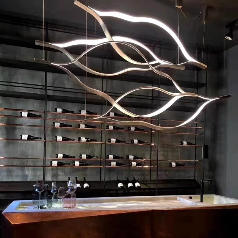Moderne Wellen-Design Pendelleuchte