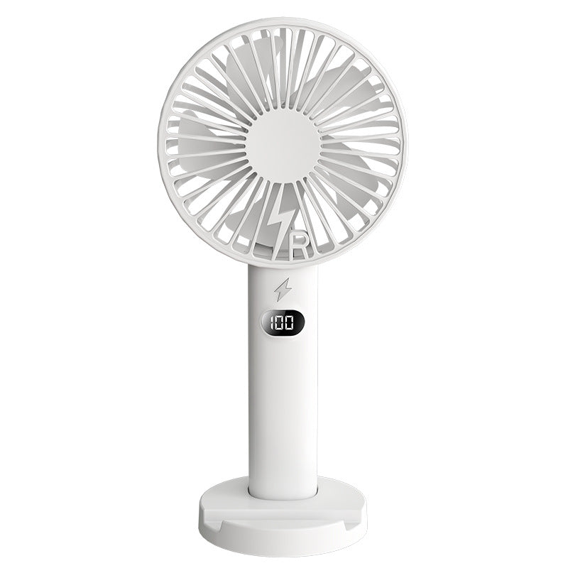 Unisex Tragbarer Handventilator mit digitaler Displayanzeige Brehn