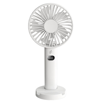 Unisex Tragbarer Handventilator mit digitaler Displayanzeige Brehn
