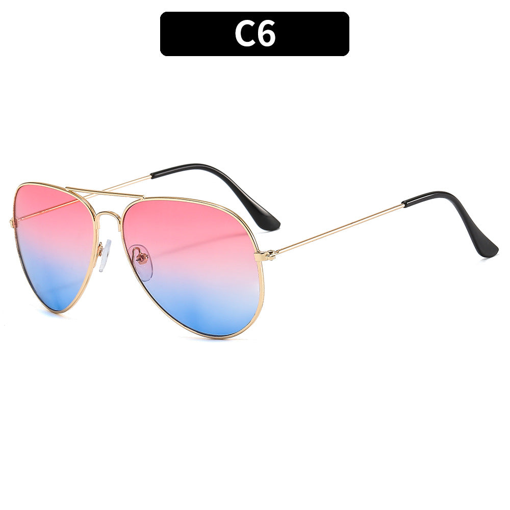 Stylische Farbverlauf Aviator Sonnenbrille