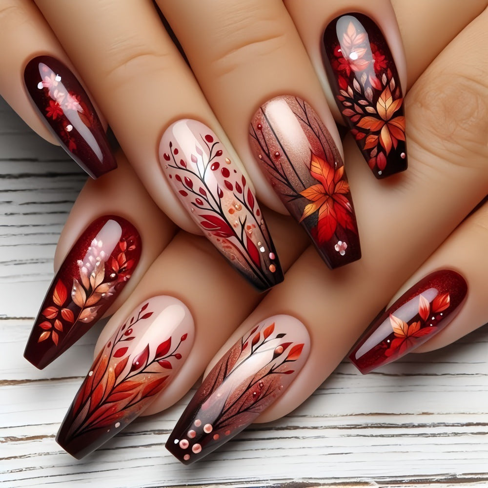 Kunstnägel mit floralem Design Brehn