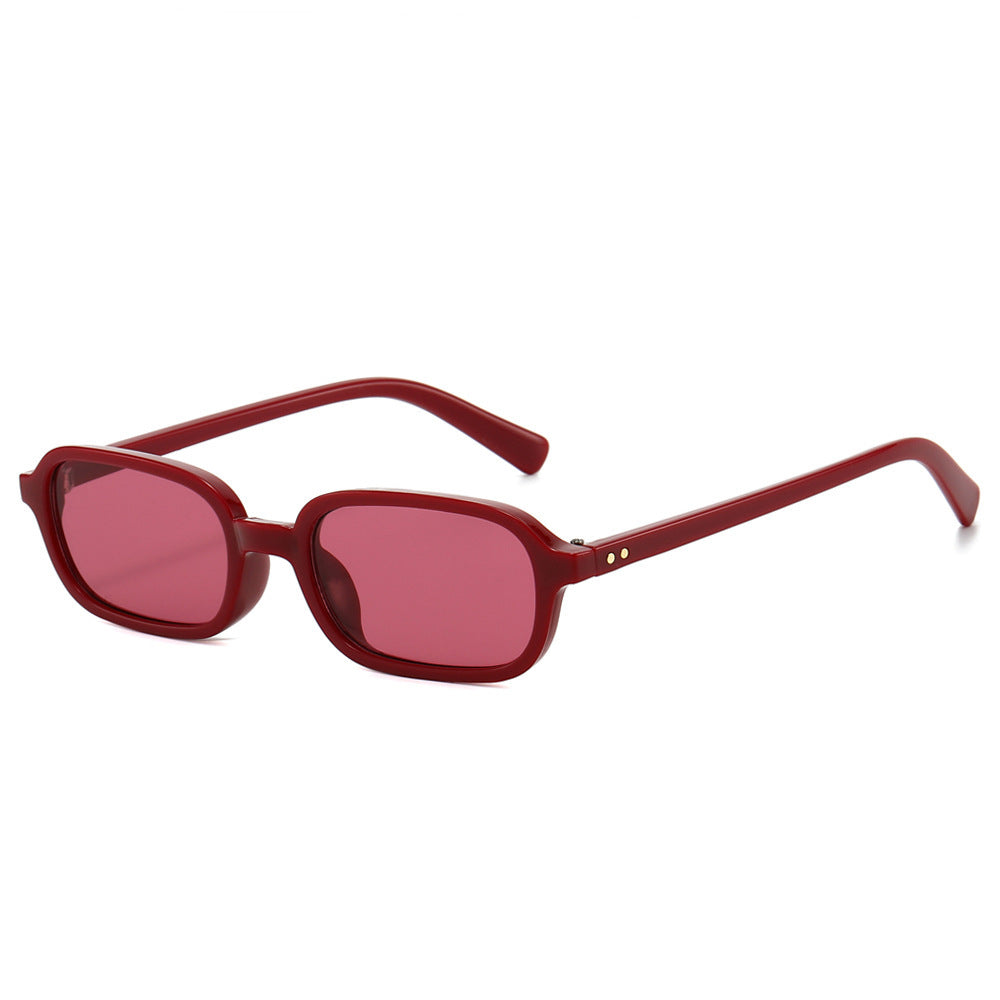 Schlanke Minimalistische Quadratische Sonnenbrille Brehn