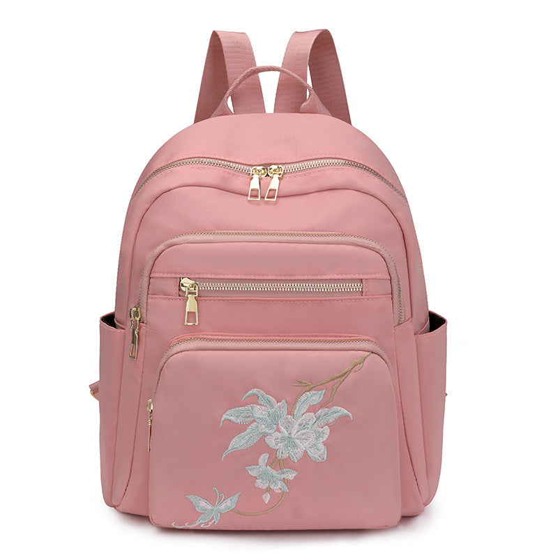 Bestickter Mehrfach-Taschen Rucksack