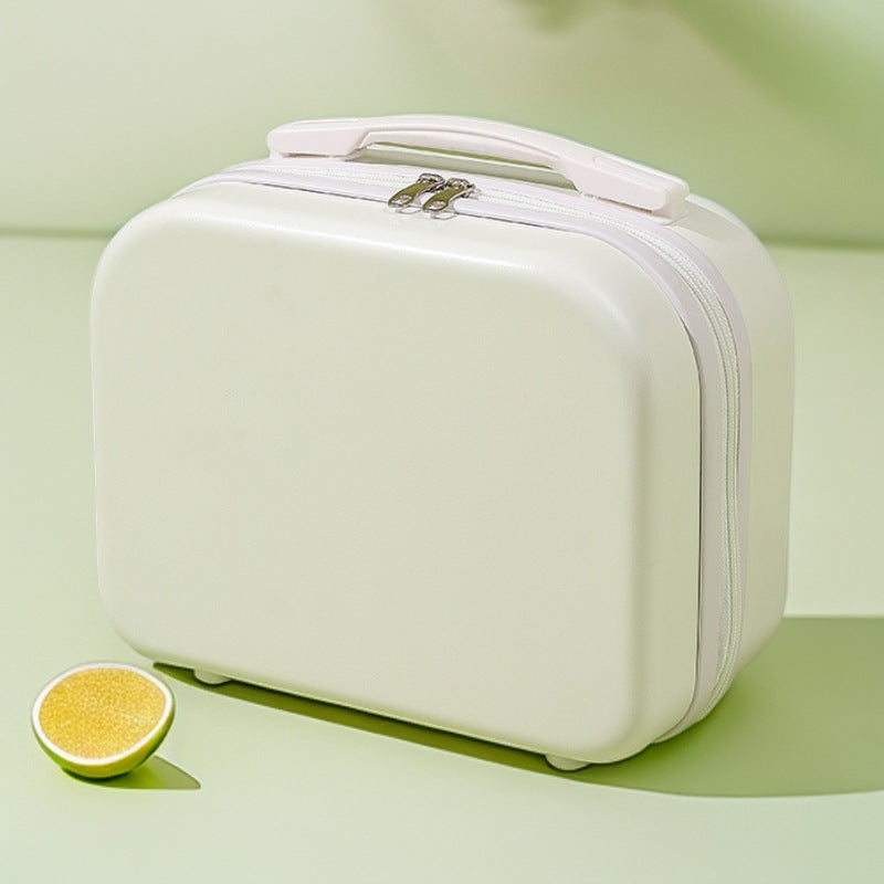 Hartschalen-Reise-Beauty-Case mit geformtem Griff und doppelt zip-verschluss Brehn