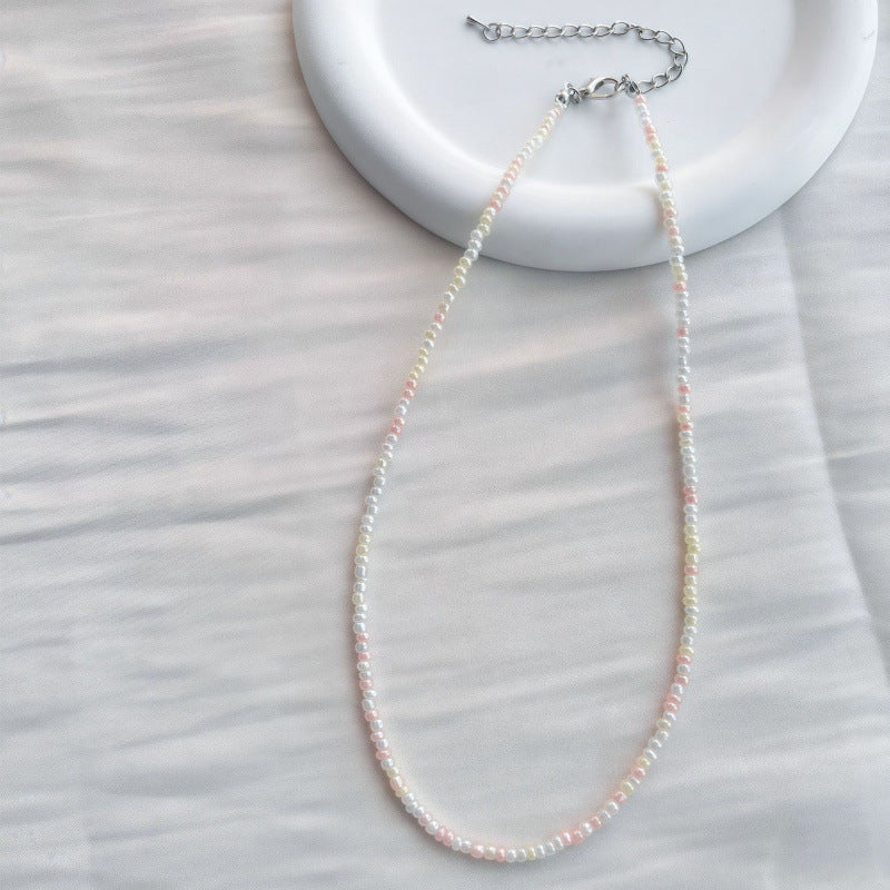 Handgefertigtes Perlen Choker Halsband Brehn