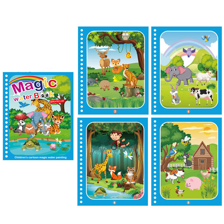Brehn | Magisches Wasser Malbuch für Kinder