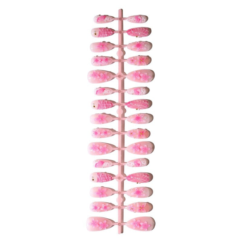 Künstlerisches 3D Blumen Nageldesign Brehn