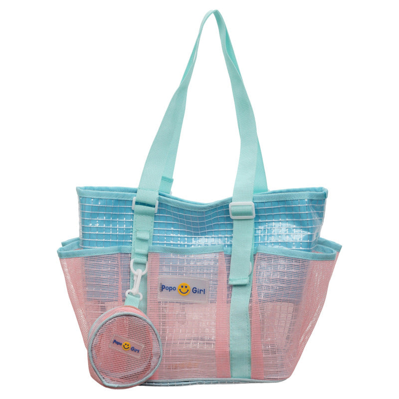 Netz Strandtasche mit abnehmbarem Beutel