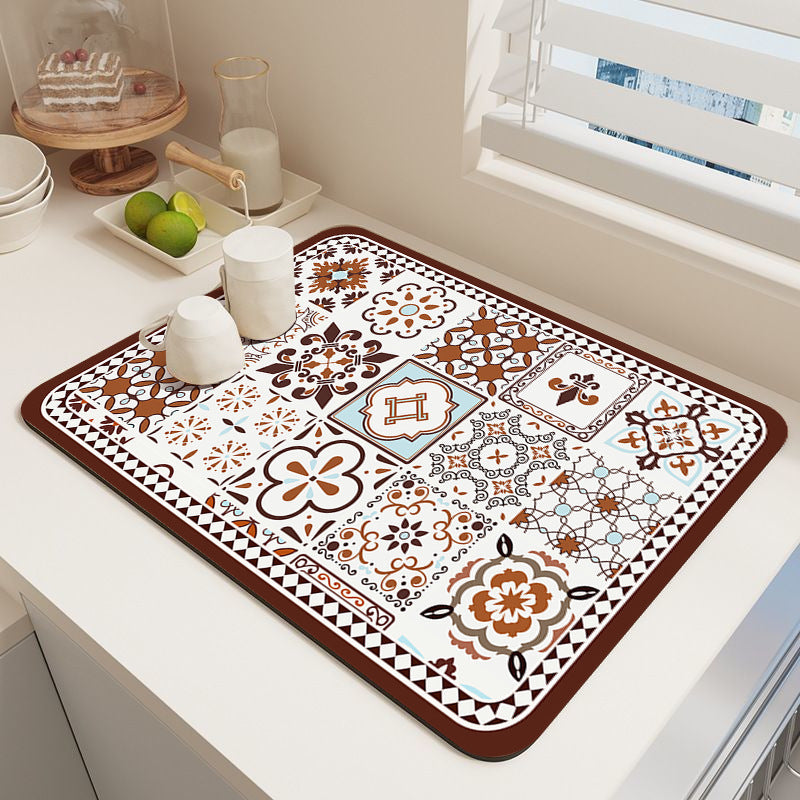 Elegante Mosaikmuster Küchenmatte Brehn