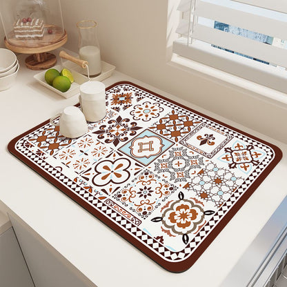 Elegante Mosaikmuster Küchenmatte Brehn