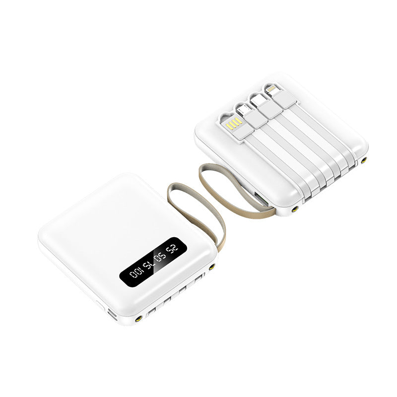 Multifunktionale Powerbank mit Integriertem Ladekabel Brehn