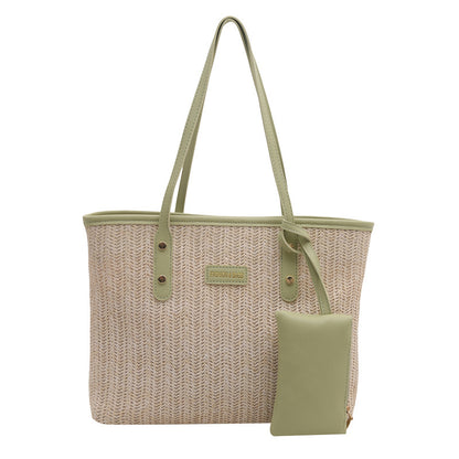 Lässige Gewebte Strandtasche