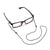 Schlanke rechteckige Rahmenbrille Brehn