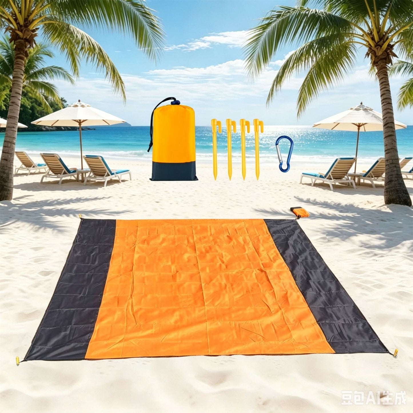 Wasserdichte Strandmatte Brehn