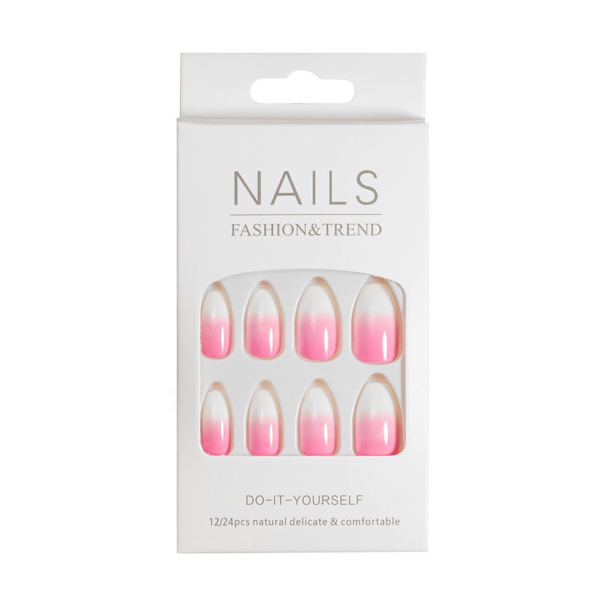 Künstlerisches Grafik Press-On Nagelset Brehn