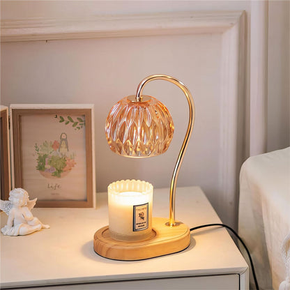 Vintage-inspirierte Glas-Tischlampe