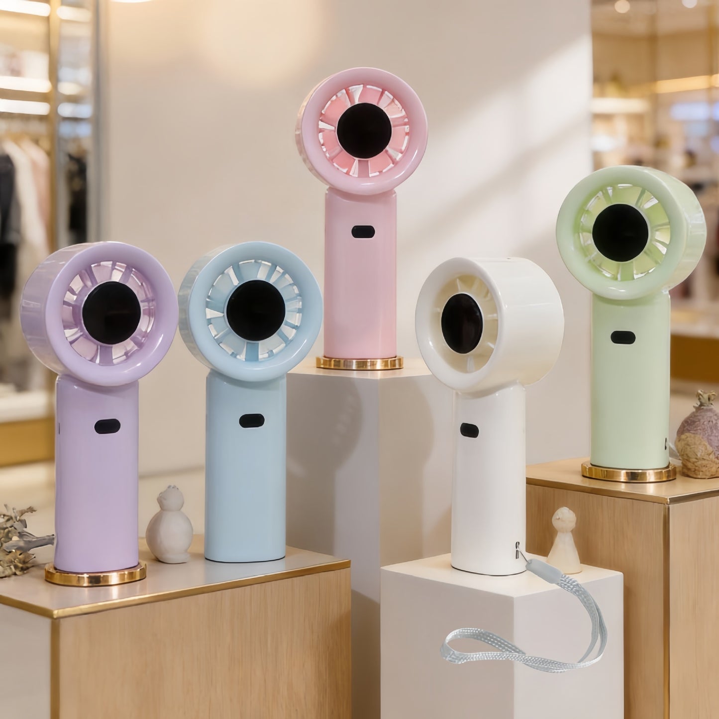 Damen Tragbarer Mini-Lüfter mit USB-Ladefunktion Brehn