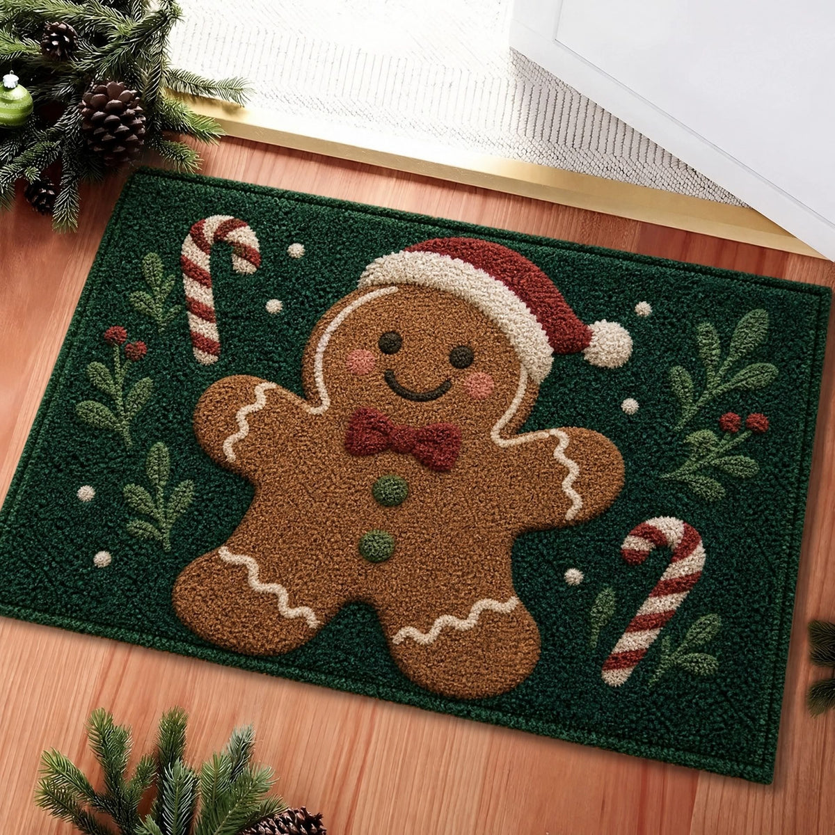 Festliche Weihnachtsfigur Fußmatte Brehn