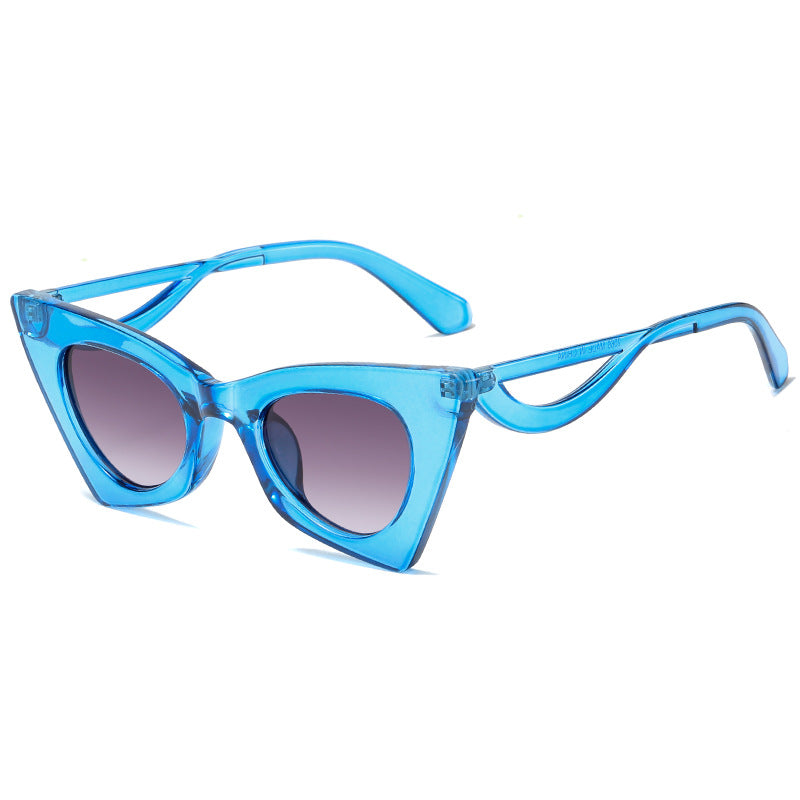 Damen Modische Katzenaugen Sonnenbrille im Fashion-Stil Brehn