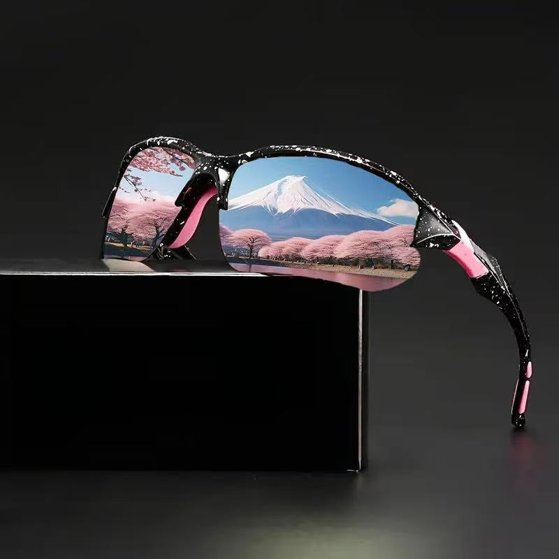 Unisex nan sportliche Performance-Sonnenbrille mit teilrahmen polarisiert UV-Schutz rutschfeste Nasenpads Brehn