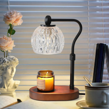 Vintage-inspirierte Glas-Tischlampe