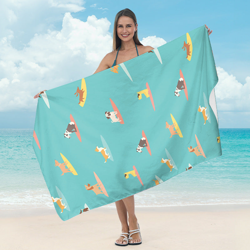 Strandtuch mit tropischem Blattdesign Brehn
