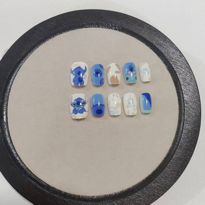 Fun Cartoon Character Press-On Nail Art Kit Brehn