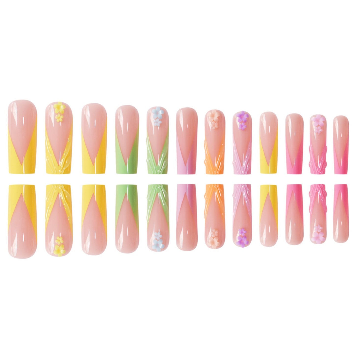 Dekorative Blumennagelverzierungen Brehn