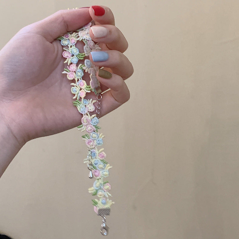 Florale Choker Halskette Brehn
