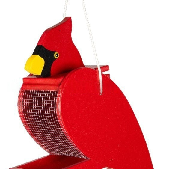 Kardinalförmiger Vogel feeder Brehn