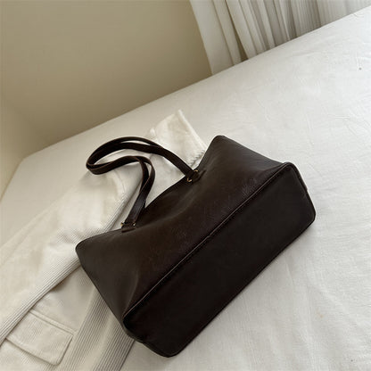 Klassische Vegane Leder Schulter Tasche