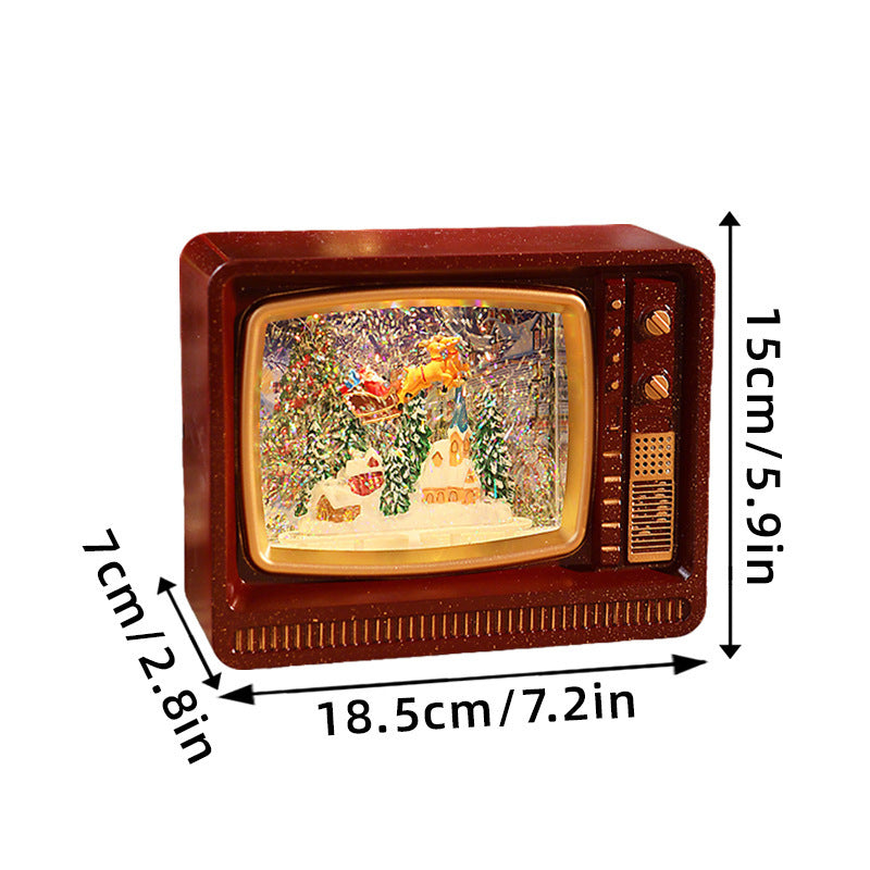 Nostalgische Schneekugel Fernseher Brehn