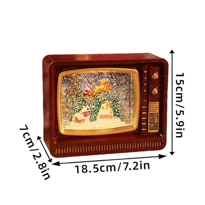 Nostalgische Schneekugel Fernseher Brehn