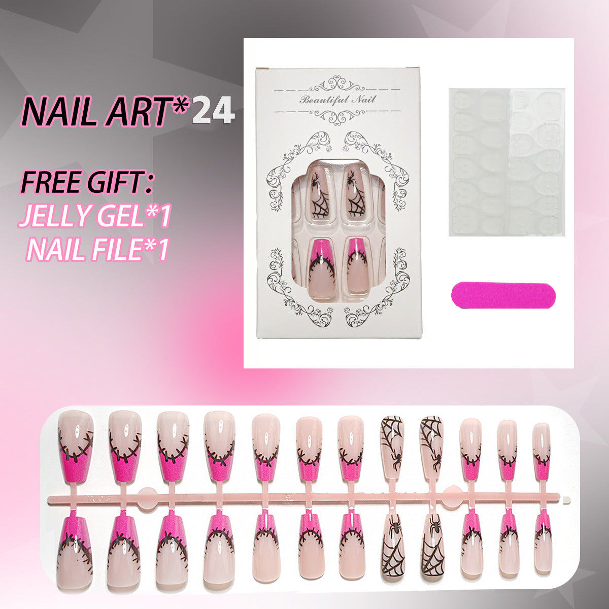 Gothic Press-On Nagelkunstset