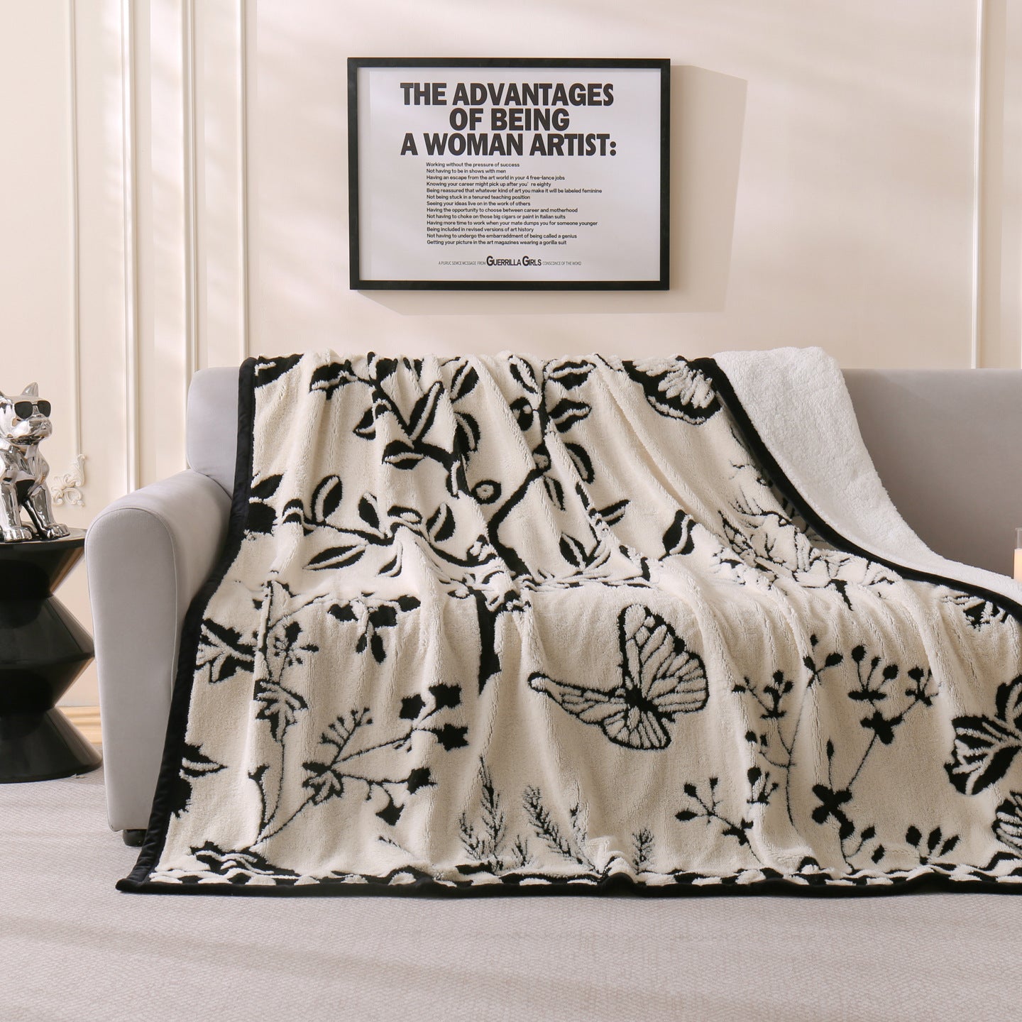 Chic Floral Pattern Wurfdecke Brehn