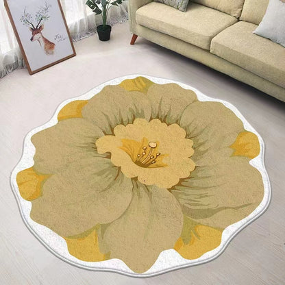 Blumenförmiger Teppich