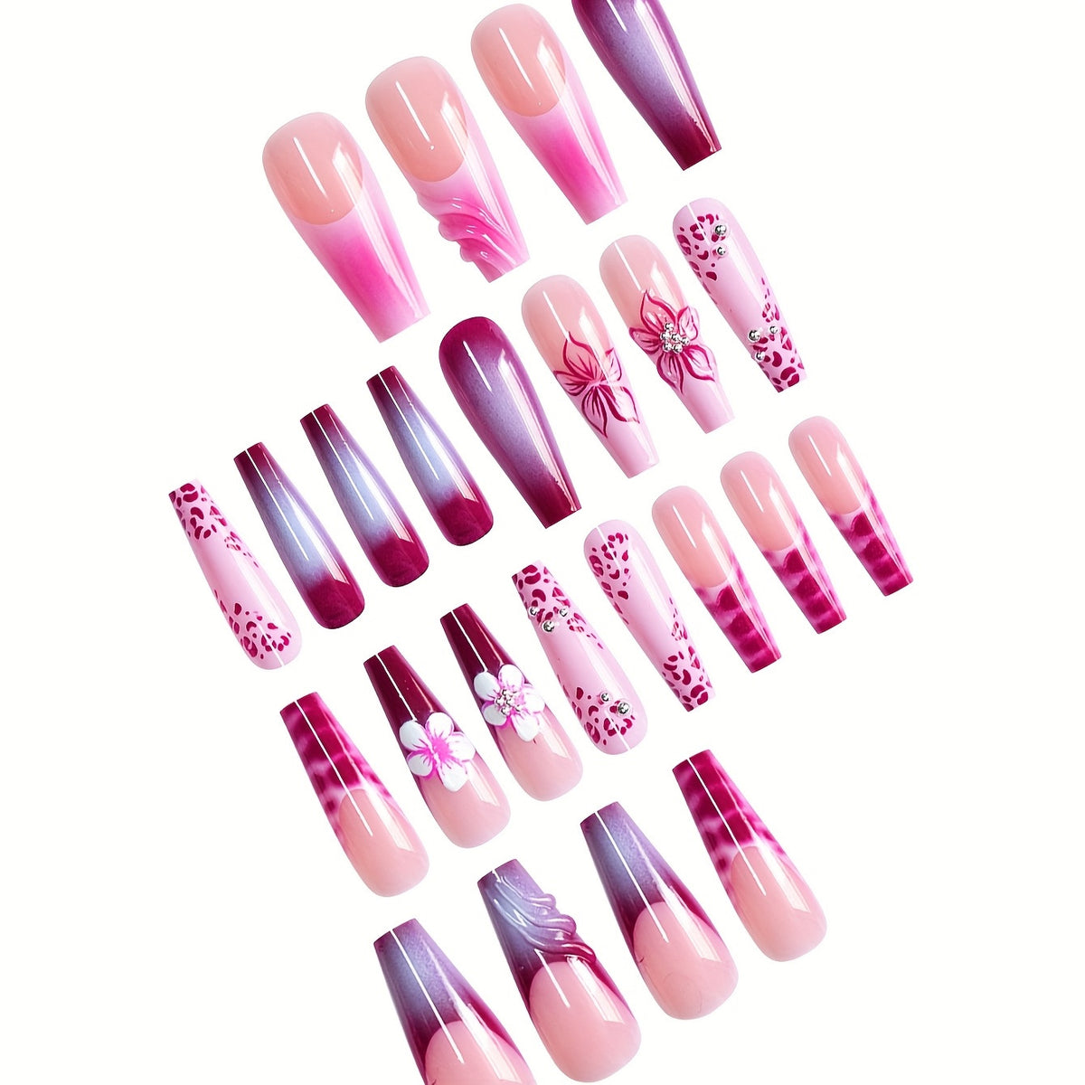 Premium Floral Nail Art Set Brehn